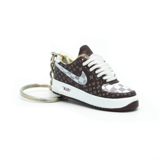 Nike Air Force 1 Louis Vuitton "Monogram Brown & Damier Azur"